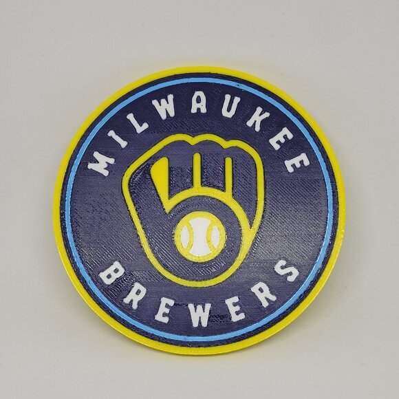 Milwaukee Brewers Coaster Set - 3D Printed - (Set of 4) - Picture 2 of 4